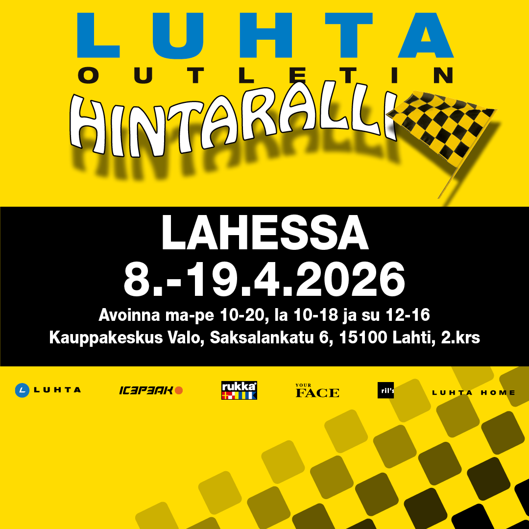 Luhta Outletin Hintaralli 8.-19.4.2026